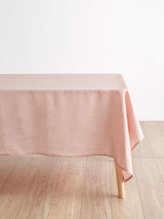 Peach Linen Table Cloth